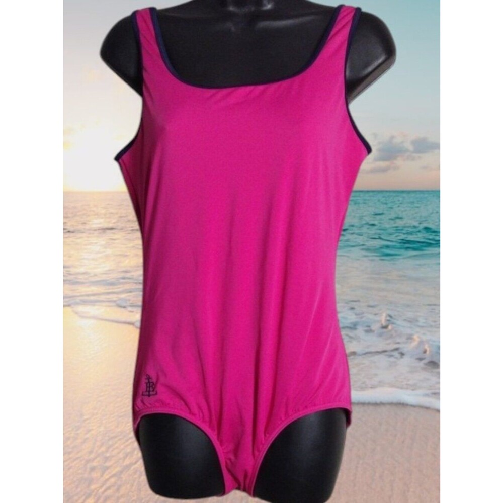 Land's End New Without Tags Women's Bright Pink Swimsuit Size 14